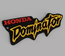 Honda Dominator Keychain optional 2 color print