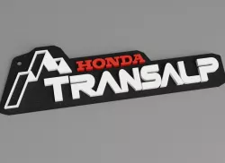 Honda Transalp Keychain optional 2 color print