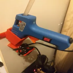 hot glue gun wall holder