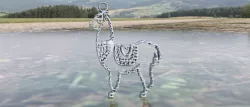 Llama earrings