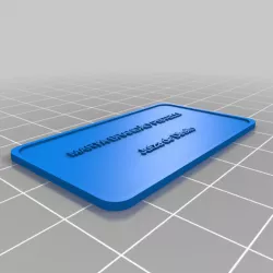 Marta Simple Customize Name Tag