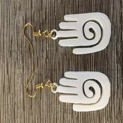 Mayan hand earrings