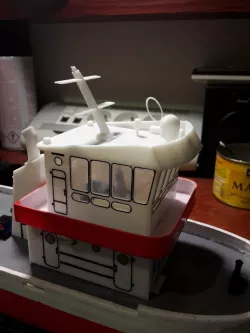 Modified roof for RC Micro TugBoat