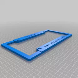 My Customized License Plate Border