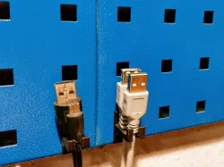 Pegboard cable hook
