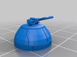 Printable gun turret