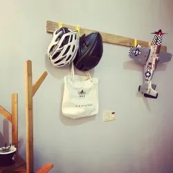 RC airplane P51 mustang wheel hanger wall mount