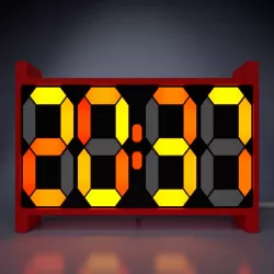 Retro 7 Segment Clock TE (Tiny Edition)