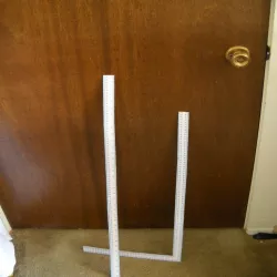 ruler yard stick and L square