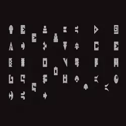 Saurian ABC Glyphs
