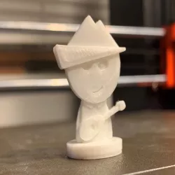 Simple Mini D&D Bard with Lute