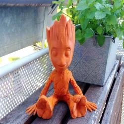 Smiling Baby Groot Planter