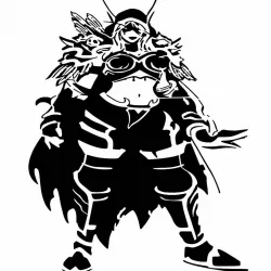Sylvanas Windrunner stencil