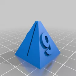 Table top RPG paper token holder numbered