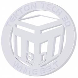 Tekton Tech 3D White Belt Token