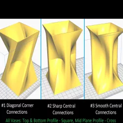 Three Geometric Vases - Collection #1