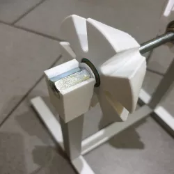 Universal adaptive filament spool (coil) holder (aluminum square tube 608 bearings M8 rod)