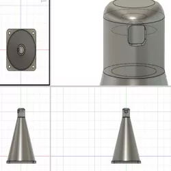 Waterproof ultrasonic sensor (JSN SR-04T) holder for water tank