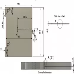 350mm x 350mm Bed