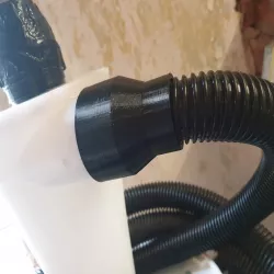 55mm to 38mm hose adaptor for dust cyclone