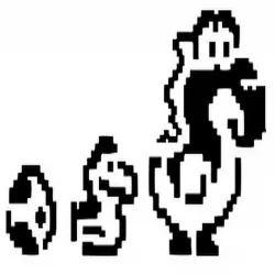 8 Bit Yoshi stencil