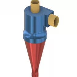 A modular cyclone dust separator