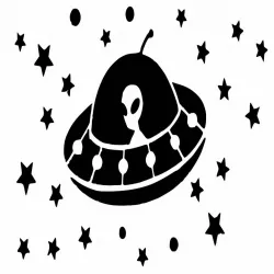 A51 Alien stencil