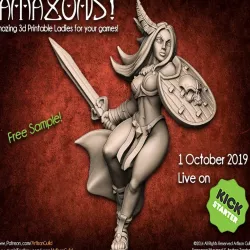 AMAZONS! Kickstarter "Amazon Warrior" Sample