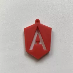 Angular Logo Keychain