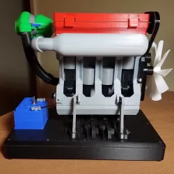 Base for Steiner3D's Turbocharged 4-Cylinder Engine