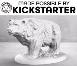 Bear - Casual Pose - Tabletop Miniature