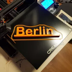 "BERLIN" text sign 