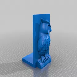 Bookend with owl