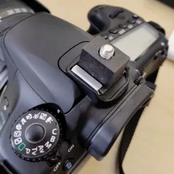 Canon hot shoe to quarter inch adapter