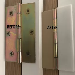 clip-on hinge covers for simple hinges