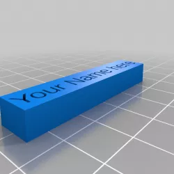 Customizable Name Block