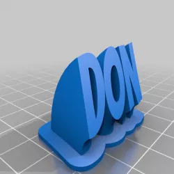 don name plate (text)