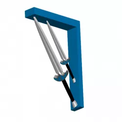 Double Dagger Shelf Bracket  (Nuclear Tape Mount)
