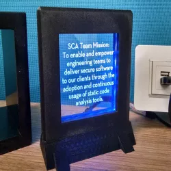 Drink Coaster Edge-lit Display