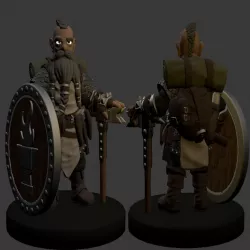 Dwarf Cleric Miniature