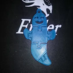 Flexi ghost keychain