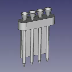 Golf Tee holder for belt or pants + Tee