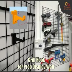 Grill Hook for Cosplay Prop Display Wall