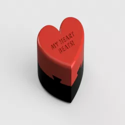 Heart (Dovetail Puzzle Box)