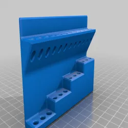 Hex key storage rack