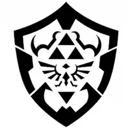 Hyrule Shield stencil