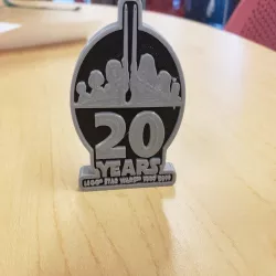 Lego Star Wars 20th Anniversary 3D Logo