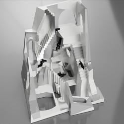 mc escher stairs 3d models 【 STLFinder
