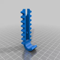 Mechanical Quick Grab/Release Phone Stand (<12mm)(wider hooks)