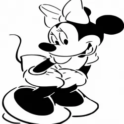 Minnie Mouse stencil